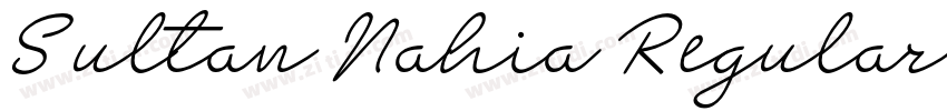 Sultan Nahia Regular字体转换